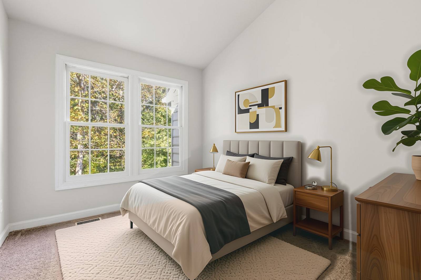 Bedroom in Woodbridge, VA, virtually staged