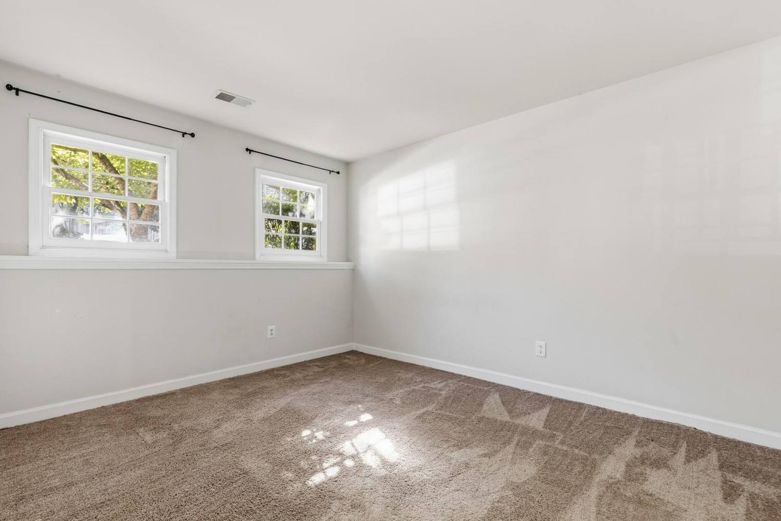 Bedroom in Woodbridge, VA, as photographed before staging
