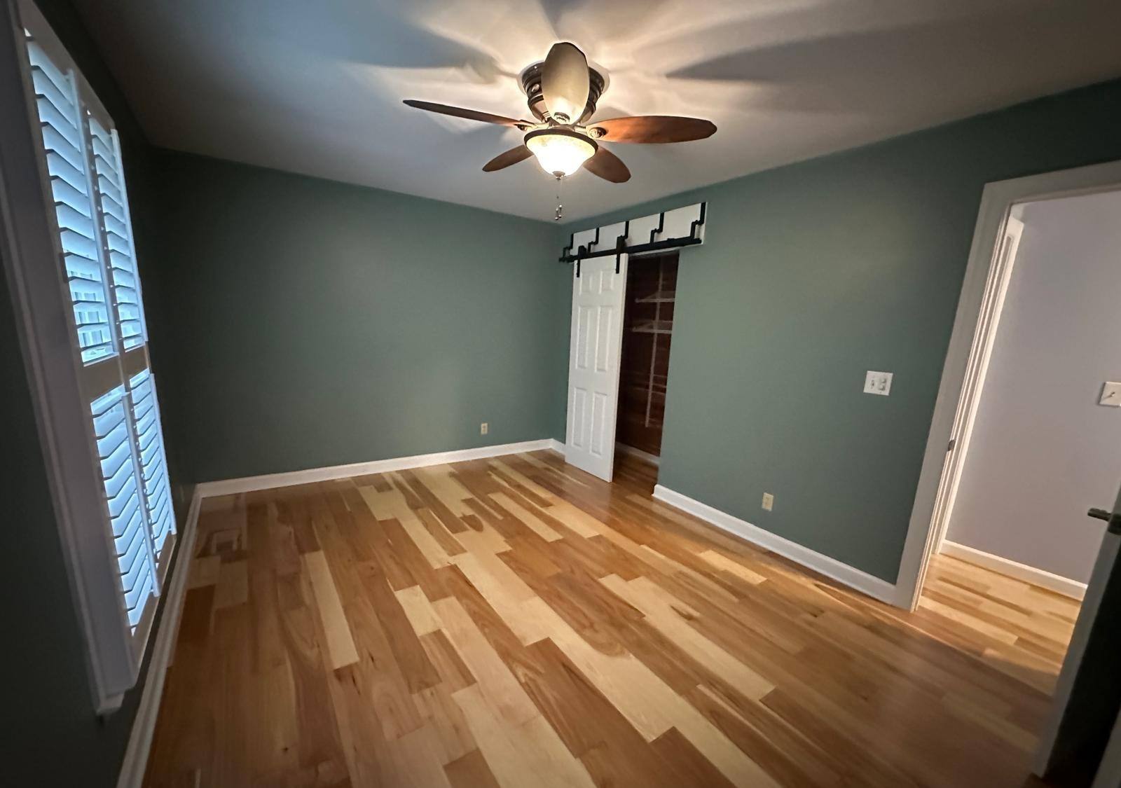 Primary bedroom in Stafford, VA, as photographed before staging